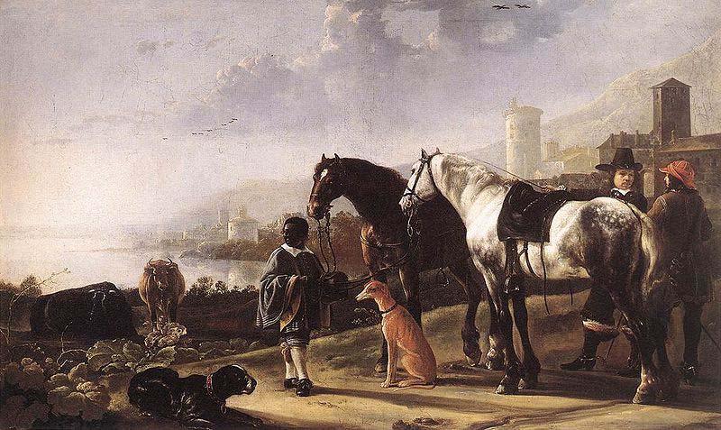 Aelbert Cuyp The Negro Page circa oil painting picture